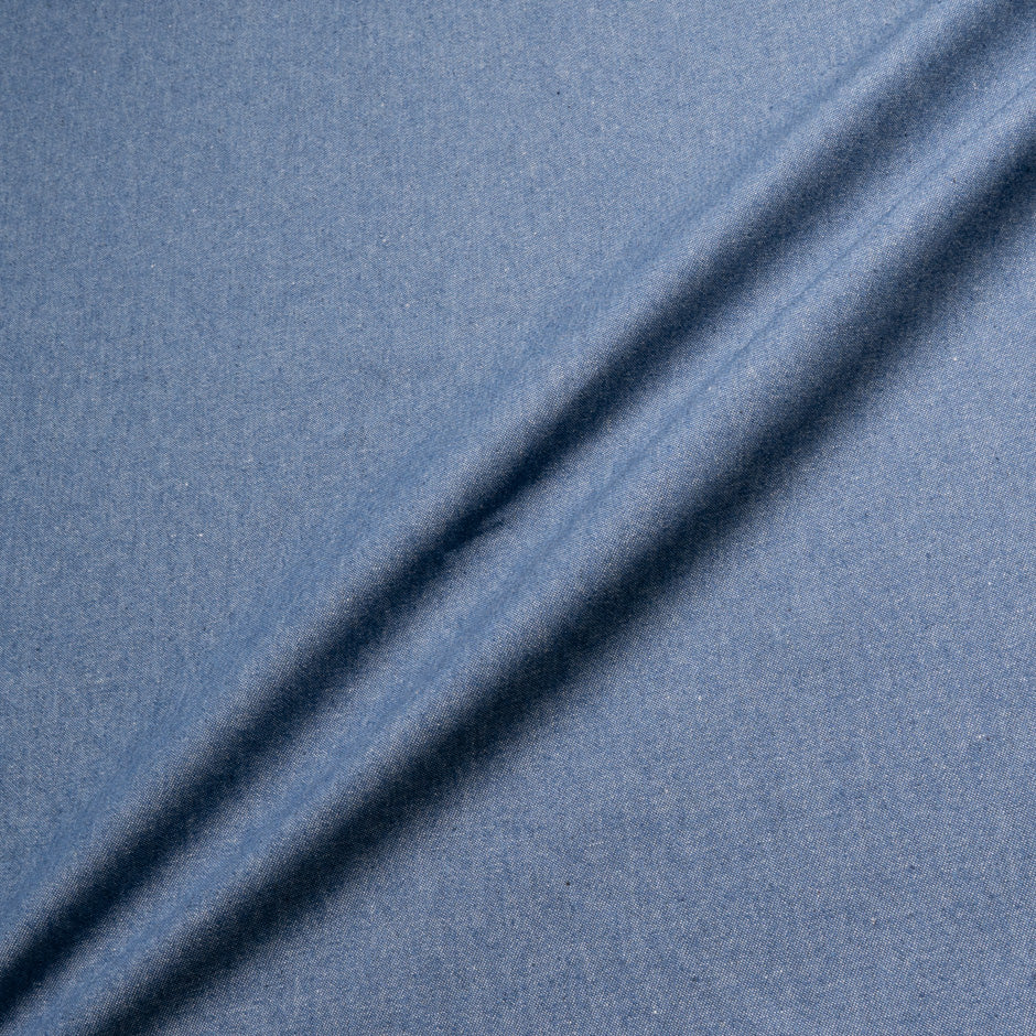 Mid Blue Lighter Weight Cotton Denim