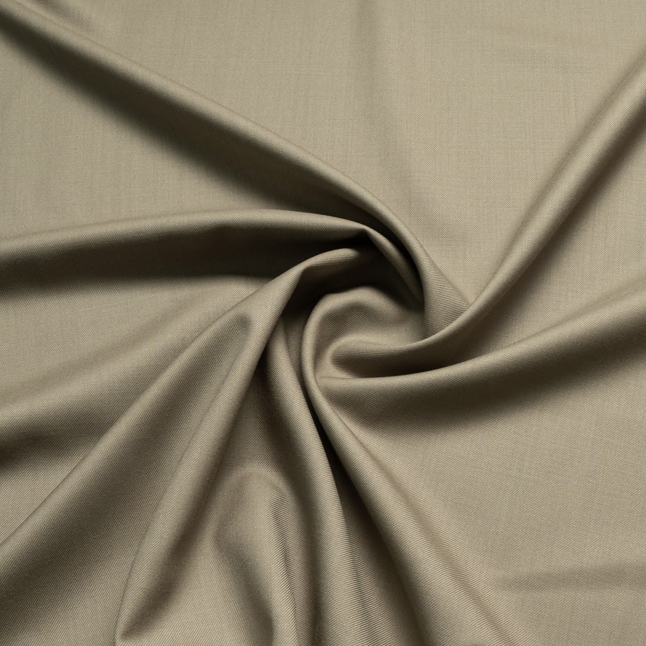 Beige Double Twist 17 Micron Wool Suiting