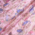 Paisley Printed Pink & Gold Metallic Silk Chiffon