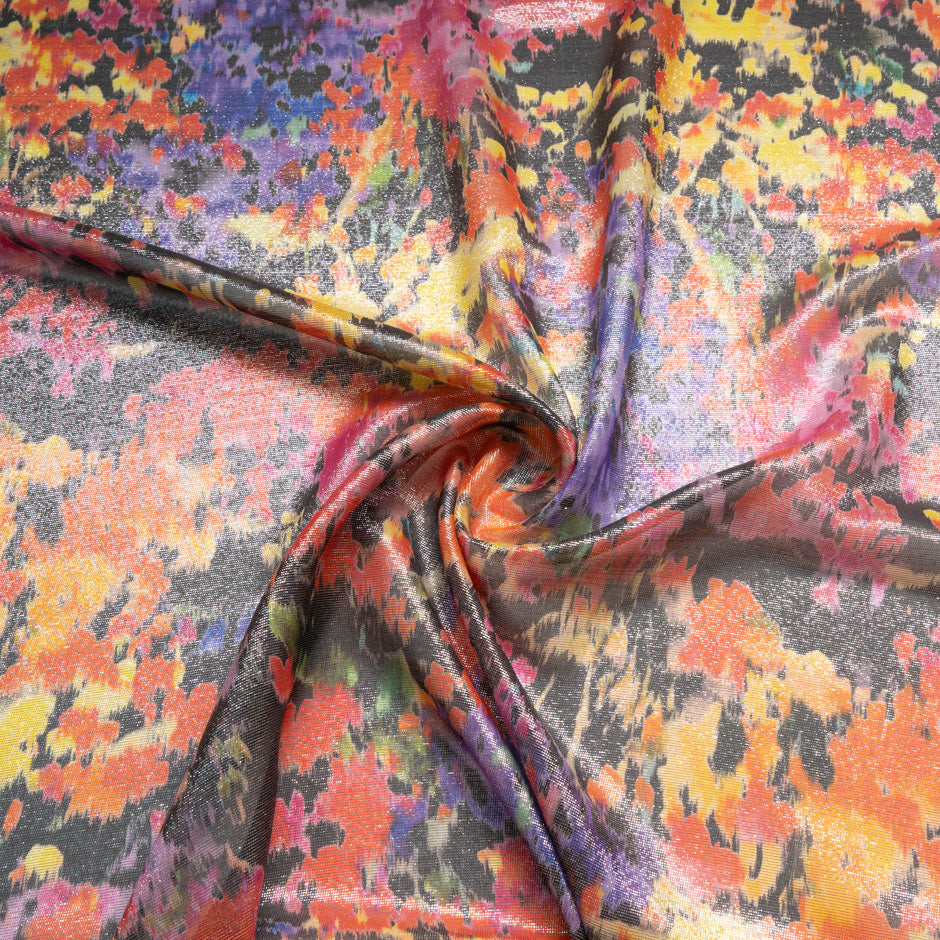 Multi-Coloured Silk Lamé
