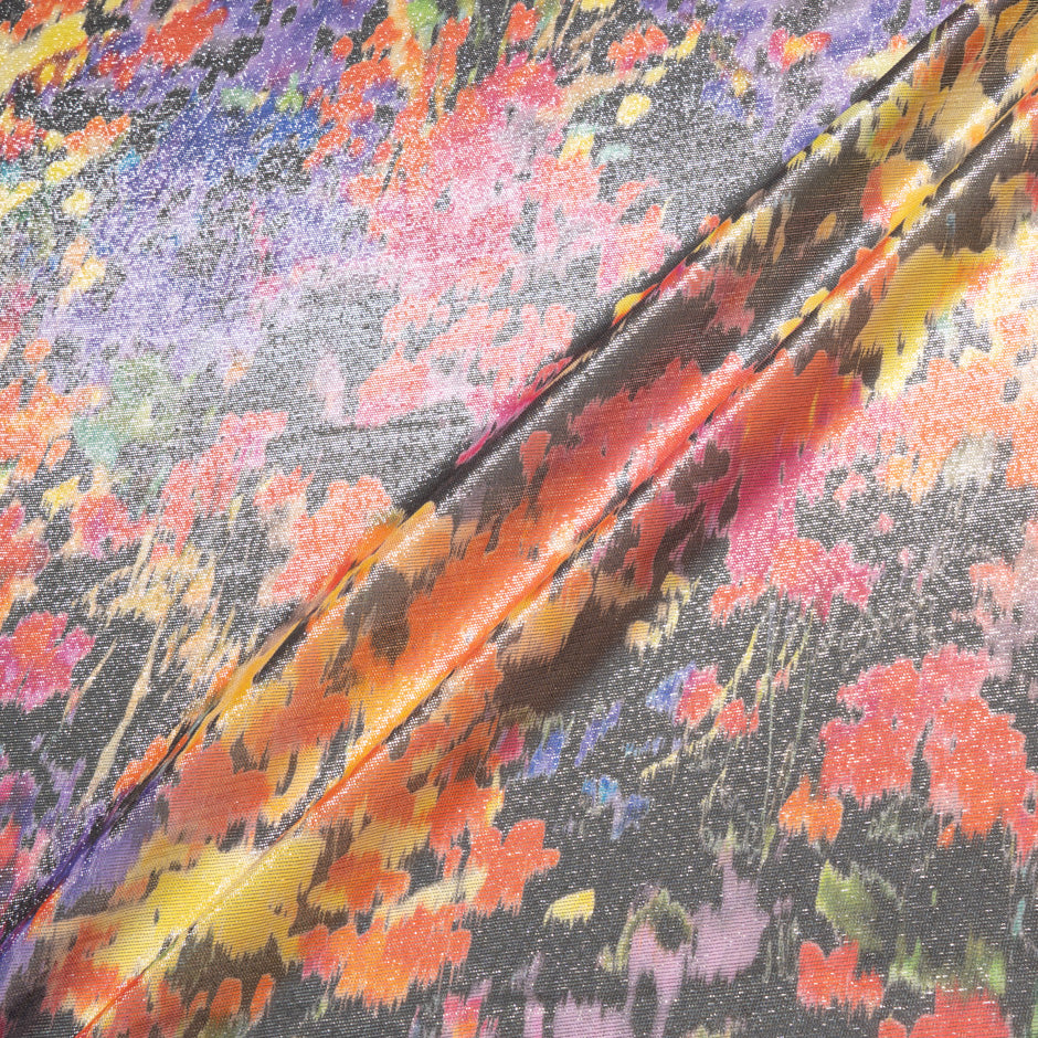 Multi-Coloured Silk Lamé