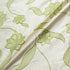 Lime Floral Embroidered Beige Silk Dupion