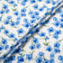 Royal Blue Floral Printed White Cotton