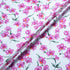 Magenta Floral Printed White Cotton