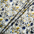 Sapphire & Yellow Jewel Printed Pure Silk Satin