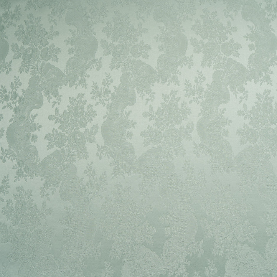 Mint Green Floral Cotton Jacquard