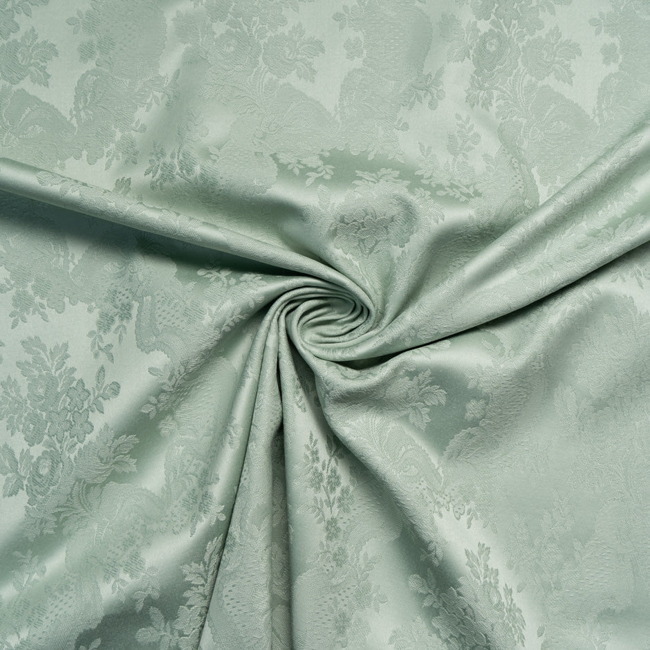 Mint Green Floral Cotton Jacquard