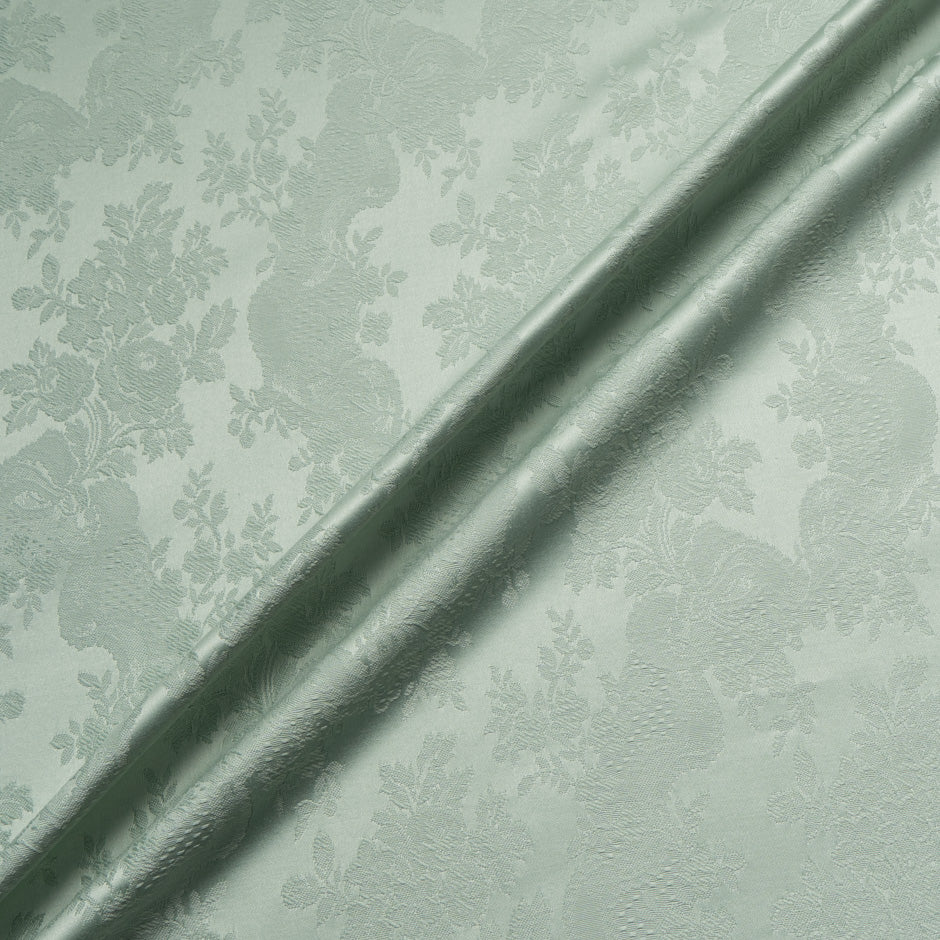 Mint Green Floral Cotton Jacquard