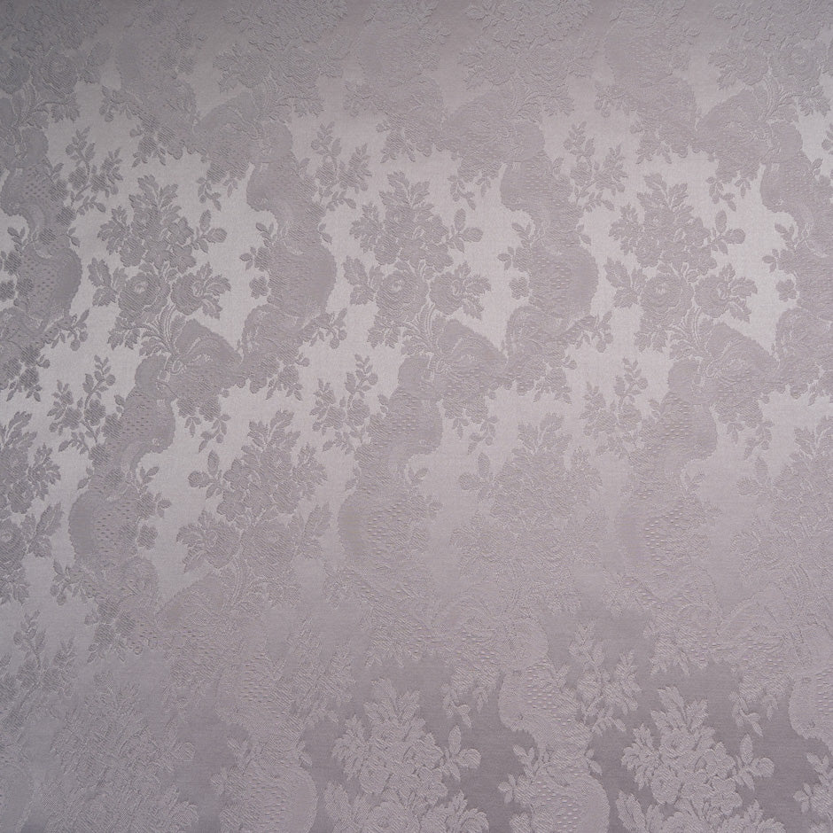 Muted Plum Floral Cotton Jacquard