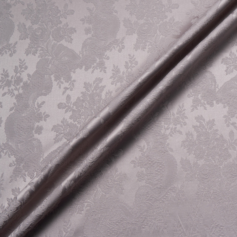 Muted Plum Floral Cotton Jacquard