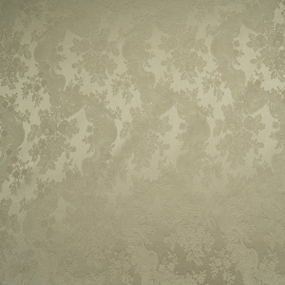 Olive Green Floral Cotton Jacquard