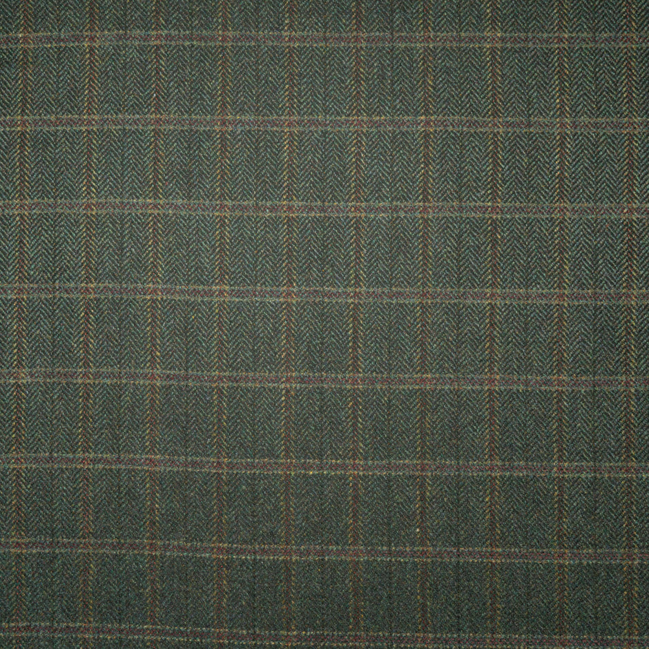 Brown & Bottled Green Pure Wool