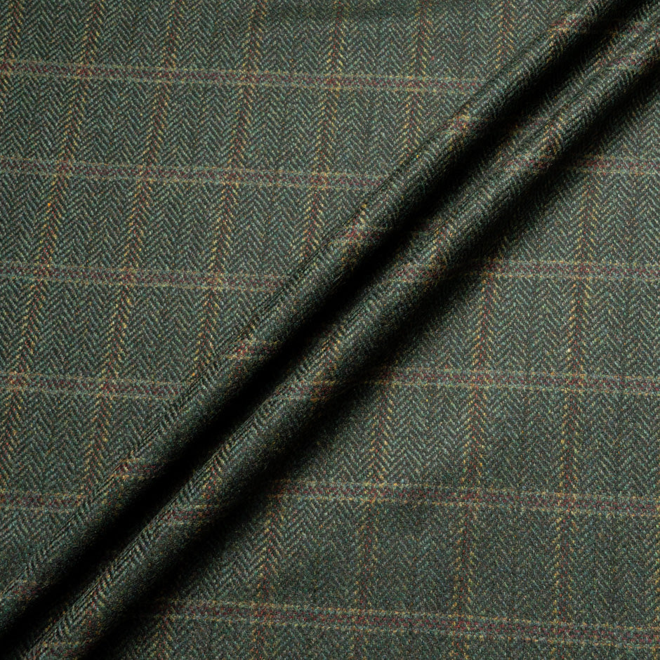 Brown & Bottled Green Pure Wool