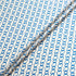 Royal Blue Heart Printed Silk Cloqué