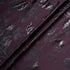Dark Aubergine Metallic Floral Cloqué