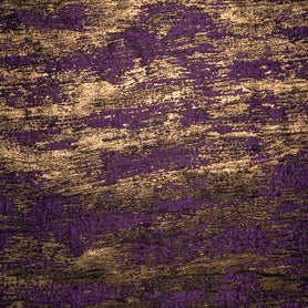 Purple & Gold Metallic Silk Blend Cloqué