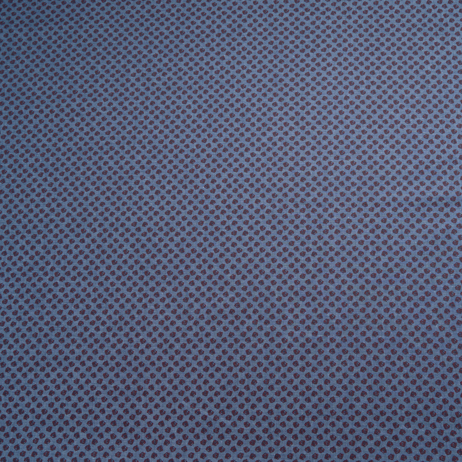 'Rose' Printed Blue Lightweight Stretch Denim