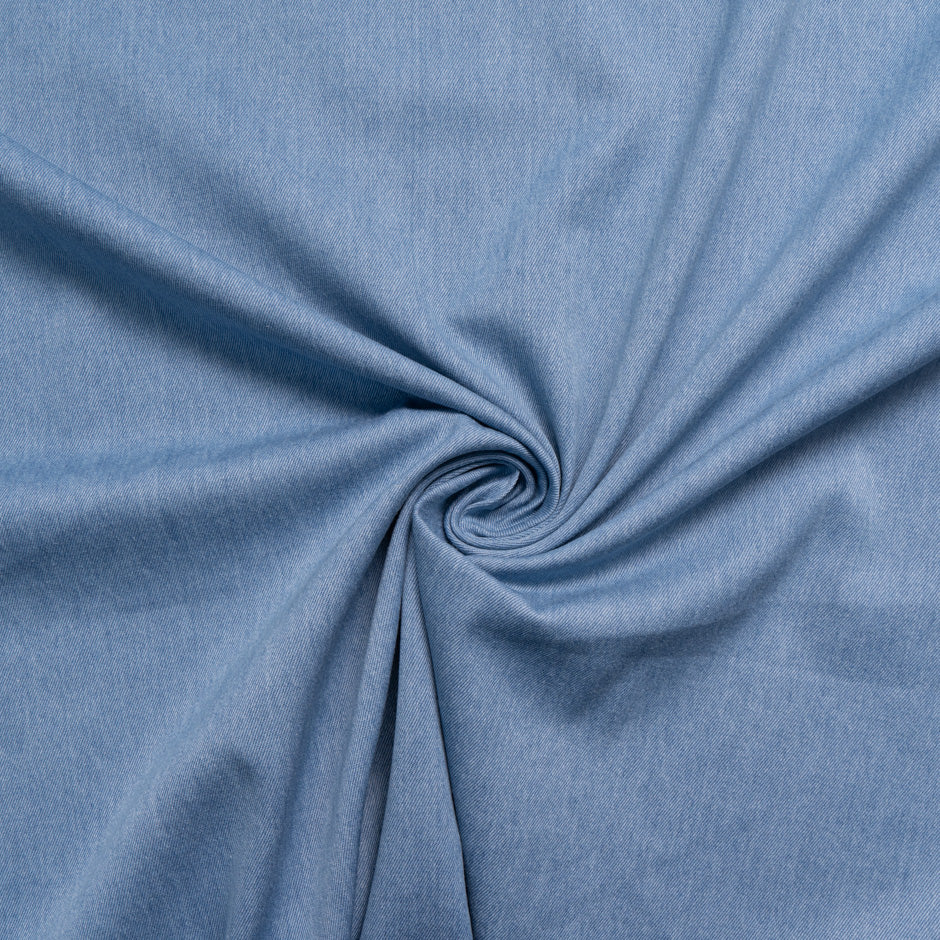 Lighter Blue Washed Cotton Denim