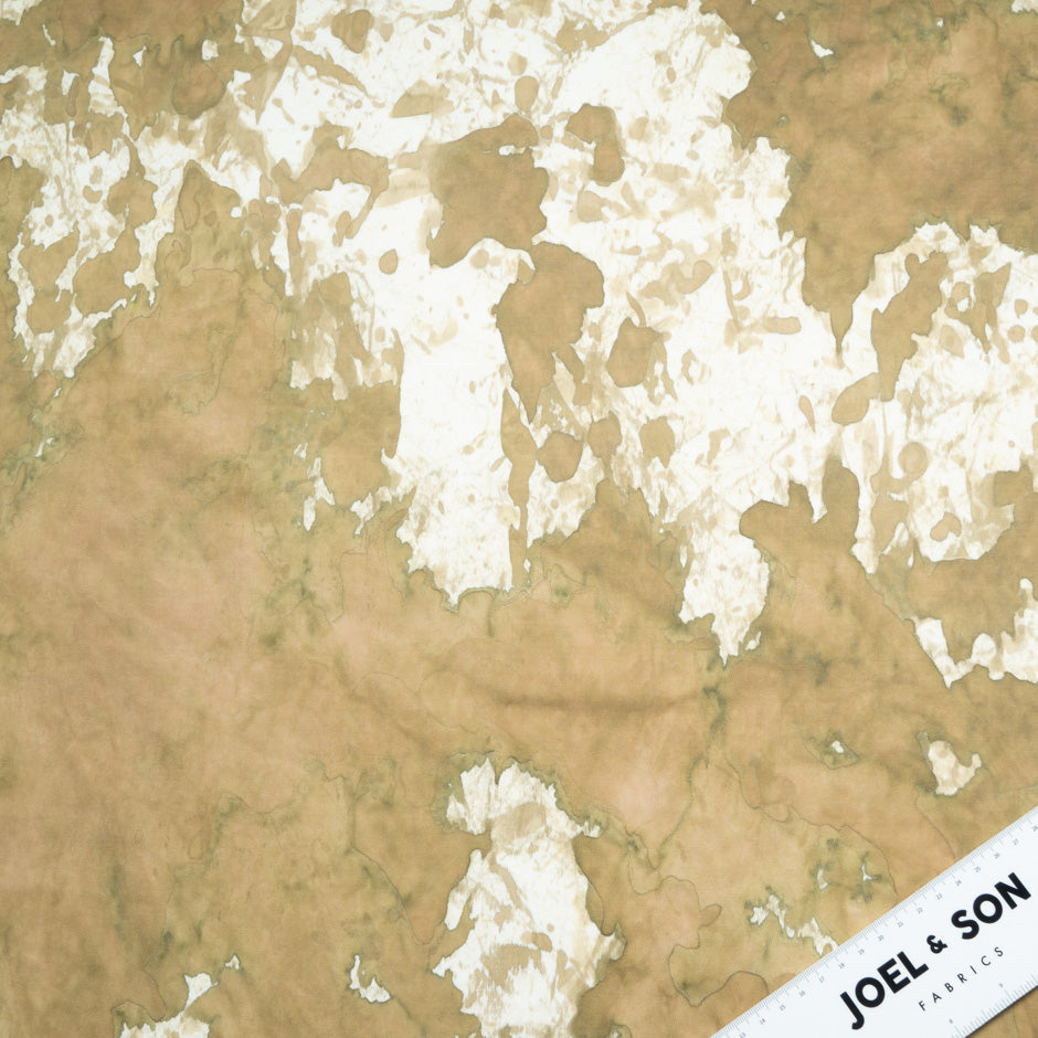Olive Tie Dye Printed Pure Cotton