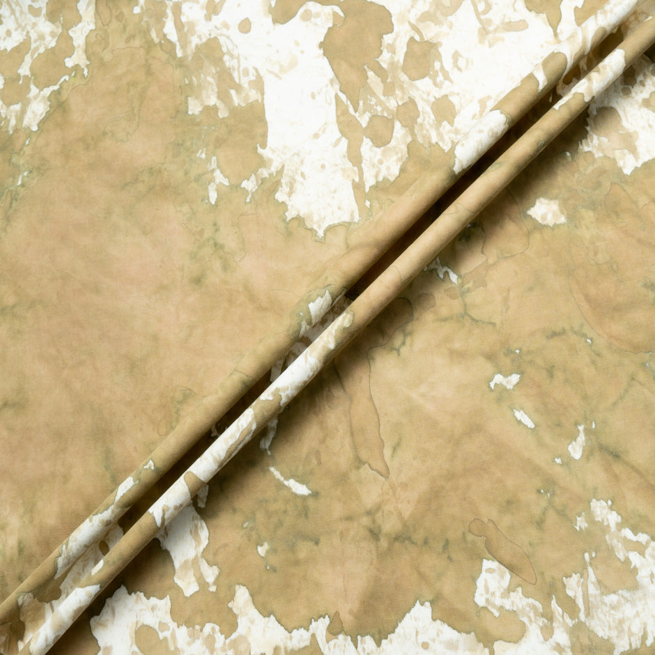 Olive Tie Dye Printed Pure Cotton