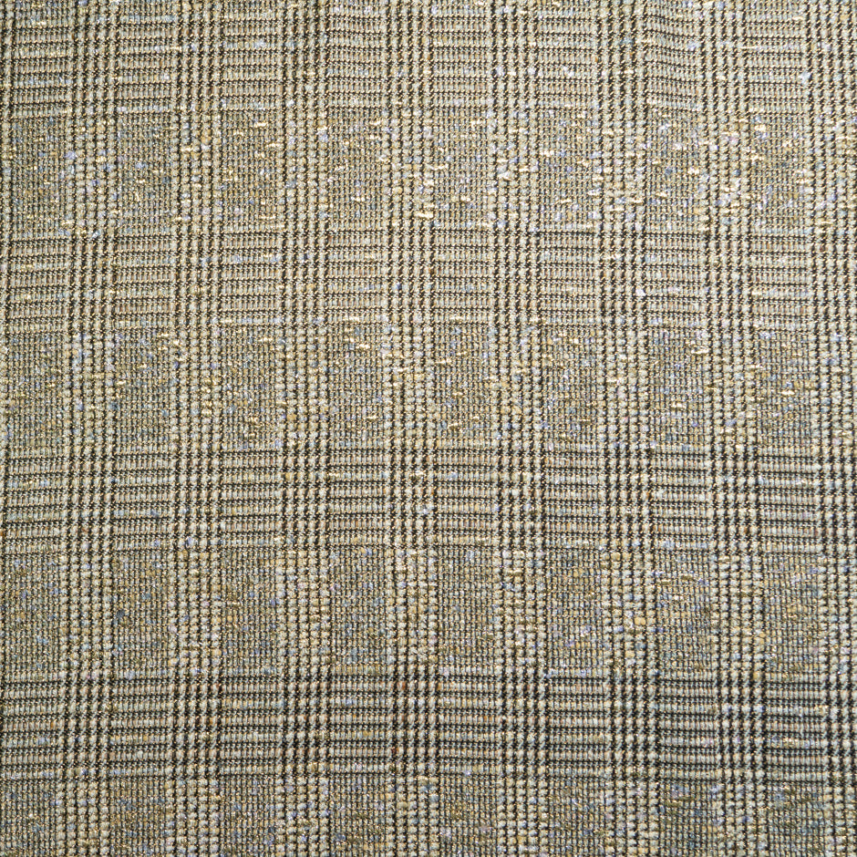 Gold Lurex Prince of Wales Bouclé