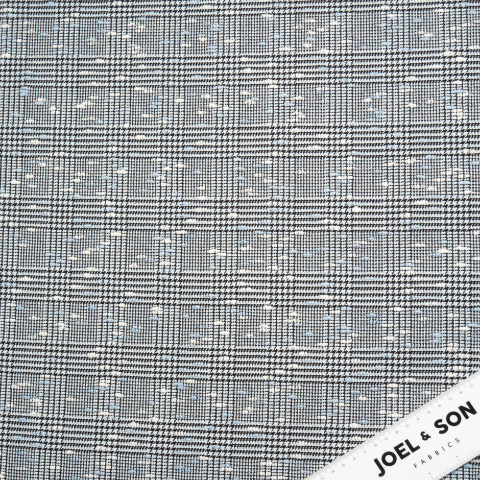 Monochrome Wool Blend Prince of Wales Check