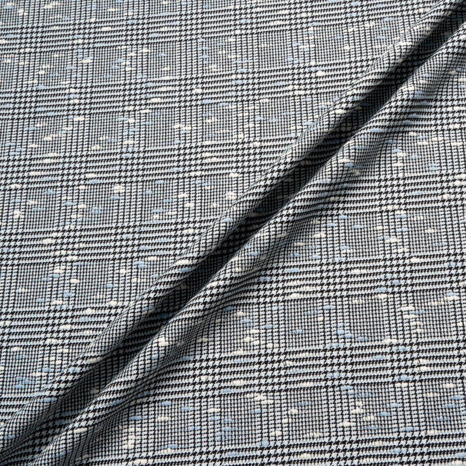 Monochrome Wool Blend Prince of Wales Check