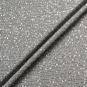 Black & Ivory Metallic Woven Bouclé