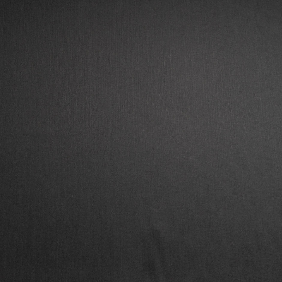 Black Double Dyed Stretch Cotton Denim