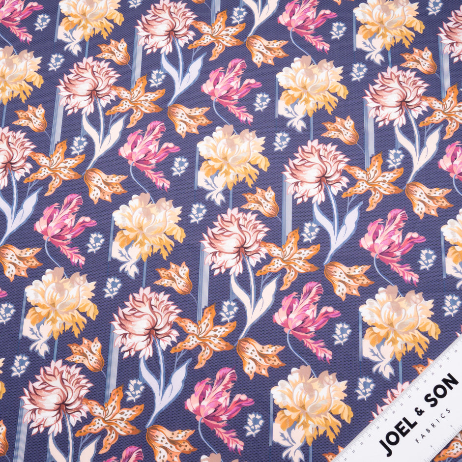 Blue 'Bettina Bloom' Liberty Cotton Tana Lawn