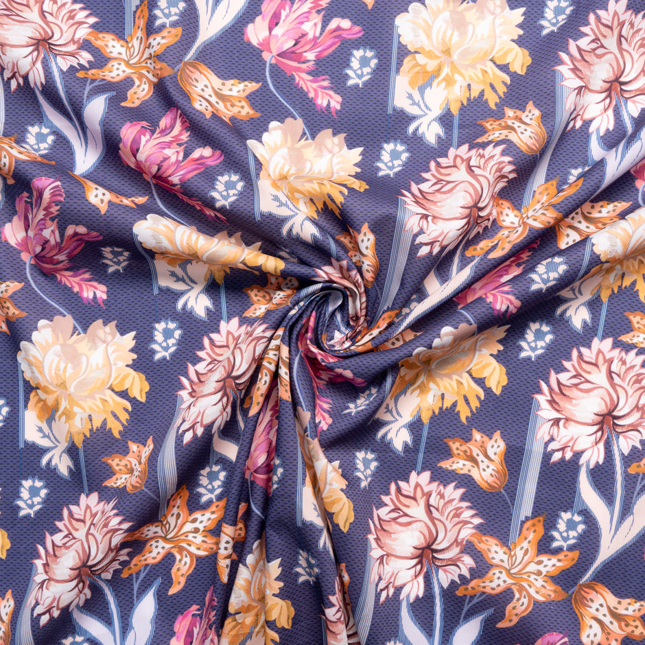 Blue 'Bettina Bloom' Liberty Cotton Tana Lawn