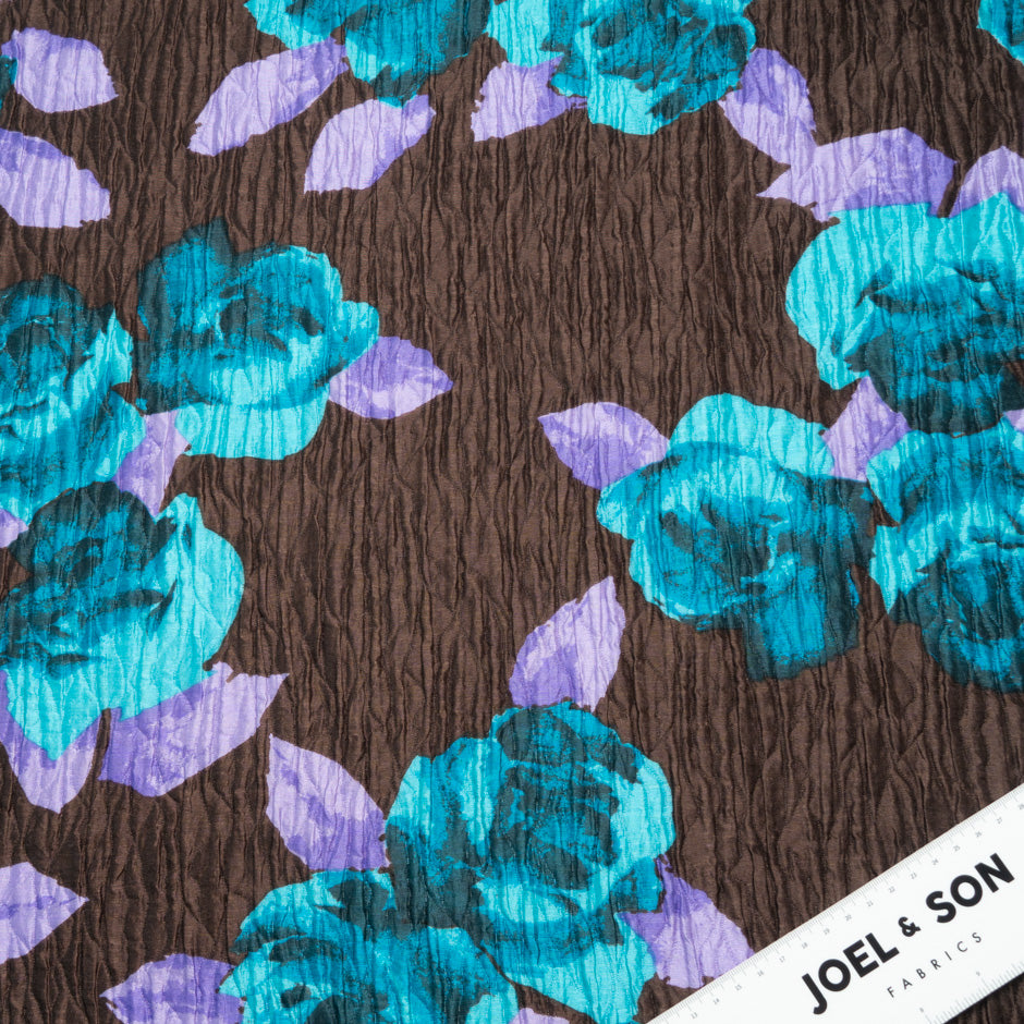 Printed Silk & Wool D'Esté Cloqué
