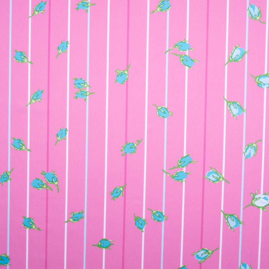 Rose Printed Candy Pink Luxury Pure Cotton