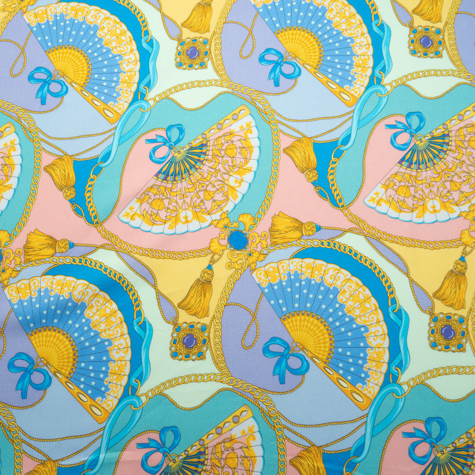 Abstract Printed Pale Pink Luxury Cotton