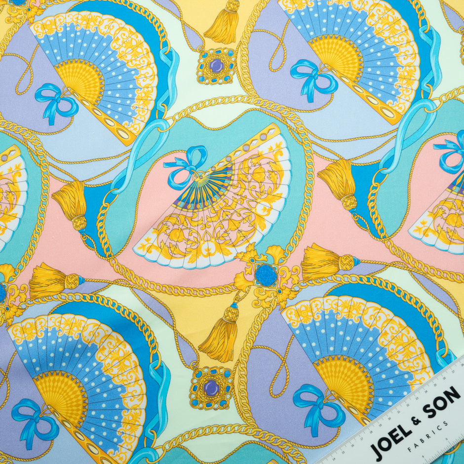 Abstract Printed Pale Pink Luxury Cotton