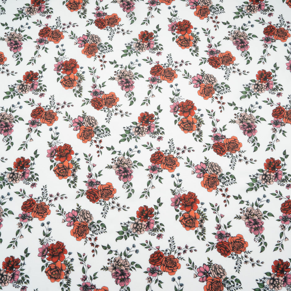 Red 'Inked Rose' Liberty Cotton Tana Lawn
