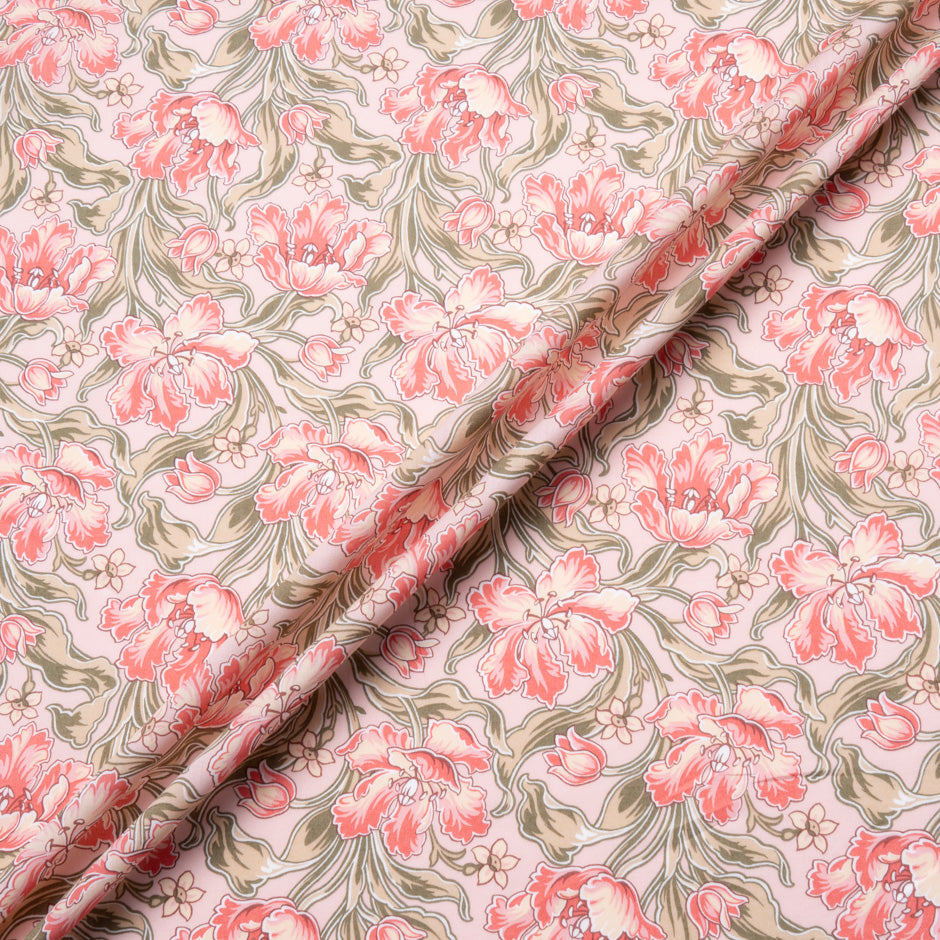 Pink 'Archive Tulips' Liberty Cotton Tana Lawn