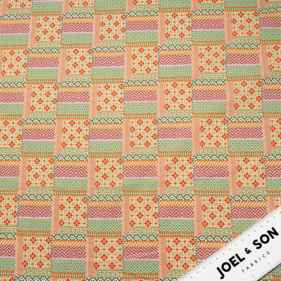 'Mosaics' Printed Liberty Cotton Tana Lawn