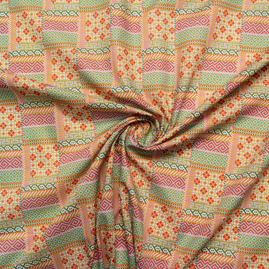 'Mosaics' Printed Liberty Cotton Tana Lawn