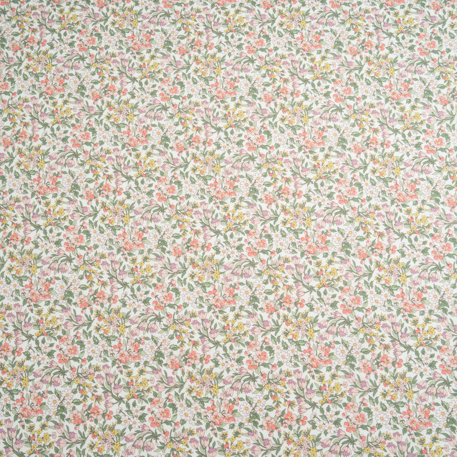 Baby Pink 'Nazanin' Floral Liberty Cotton Tana Lawn