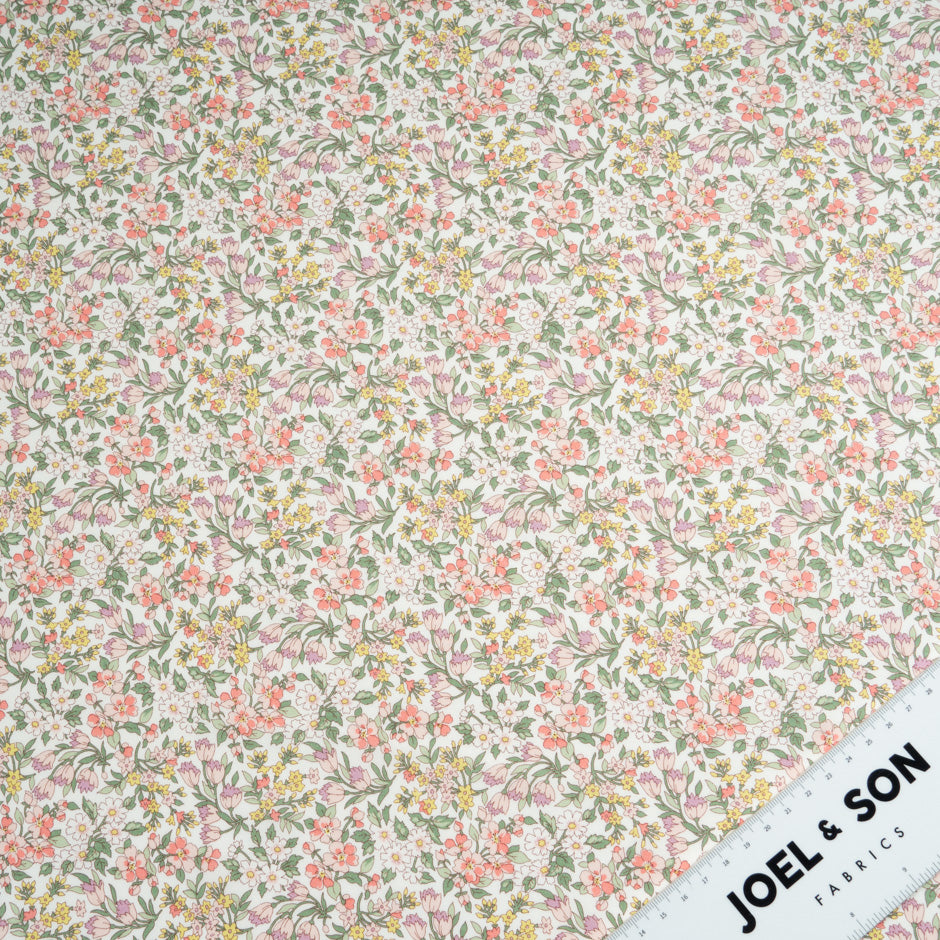 Baby Pink 'Nazanin' Floral Liberty Cotton Tana Lawn