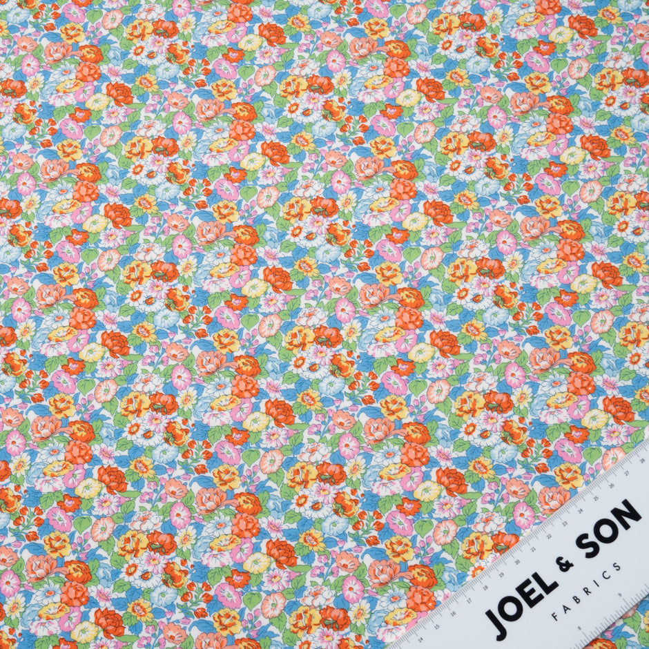 Multi 'Leontyne Dream' Floral Liberty Cotton Tana Lawn (A 2m Piece)