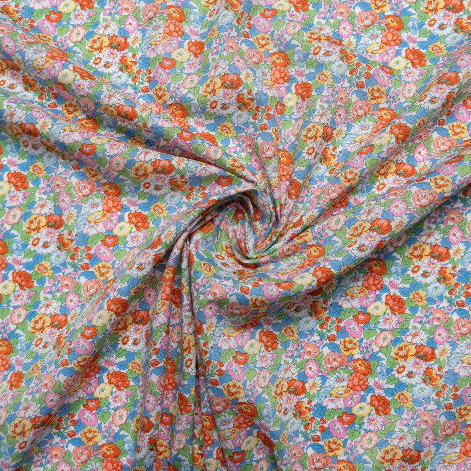 Multi 'Leontyne Dream' Floral Liberty Cotton Tana Lawn (A 2m Piece)
