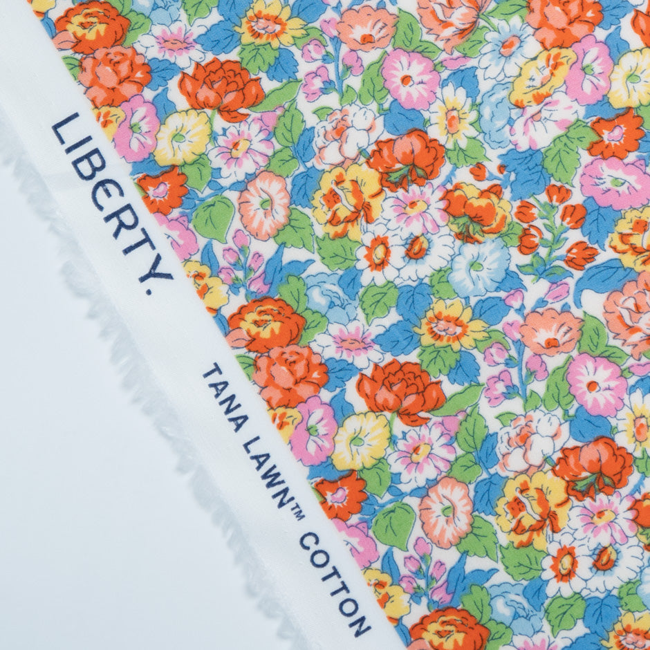 Multi 'Leontyne Dream' Floral Liberty Cotton Tana Lawn (A 2m Piece)