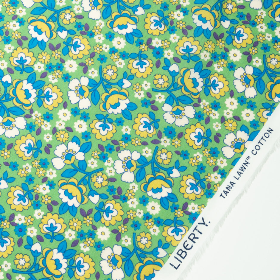 'Dancing Posies' Liberty Cotton Tana Lawn