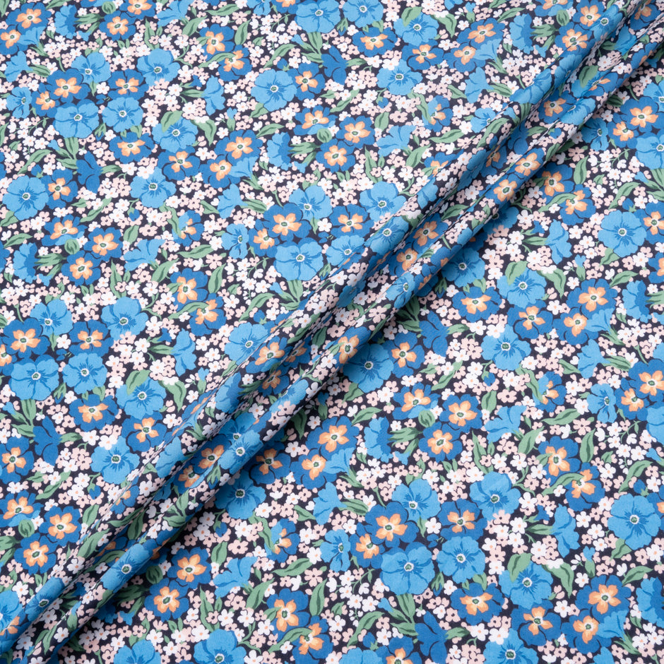 Blue 'Gabriella Gisou' Liberty Cotton Tana Lawn