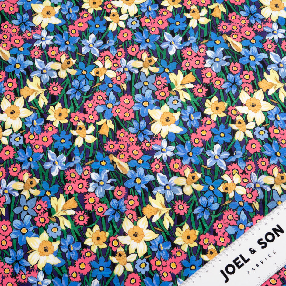 Multi 'Daffodil Days' Liberty Cotton Tana Lawn