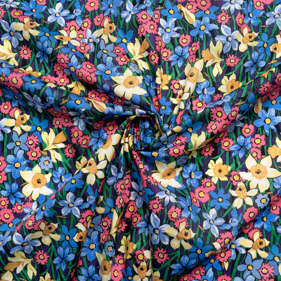 Multi 'Daffodil Days' Liberty Cotton Tana Lawn