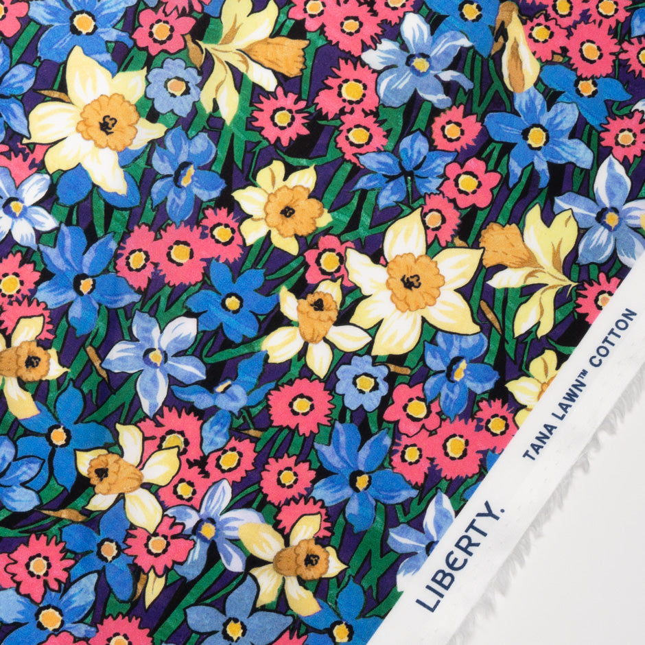 Multi 'Daffodil Days' Liberty Cotton Tana Lawn