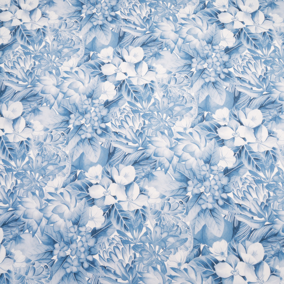 Blue 'Poppy & Freddie' Liberty Cotton Tana Lawn